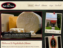 Tablet Screenshot of mapledalecheese.ca